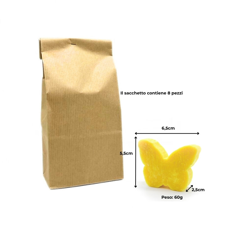 8 FARFALLE DI SAPONE