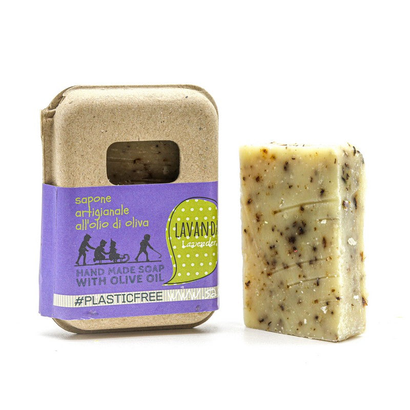 LAVENDER SOAP PACKAGING IN RECYCLED CARDBOARD
