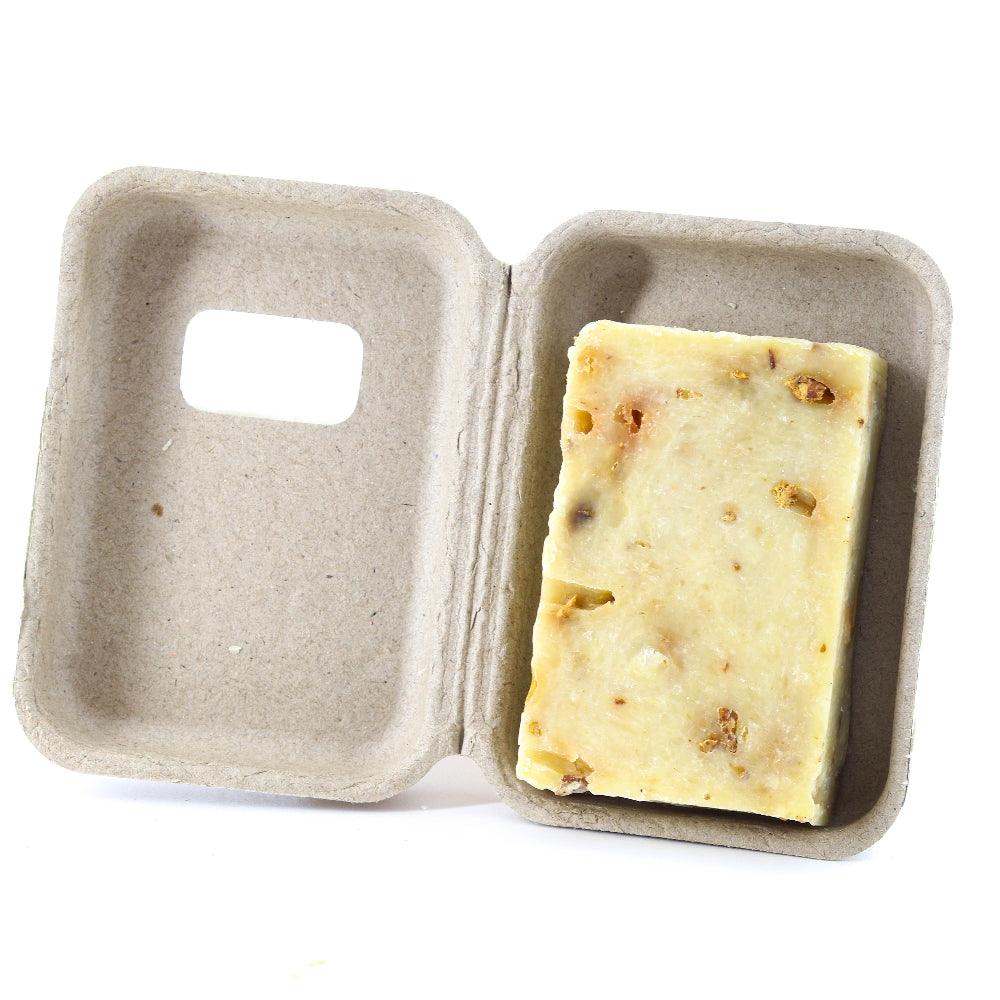 BERGAMOT SOAP PACKAGING IN RECYCLED CARDBOARD