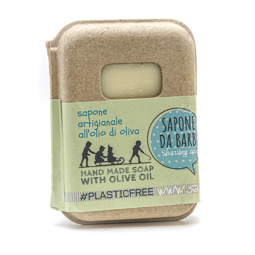 Scotch Pine Shaving Soap in Recycled Cardboard Packaging