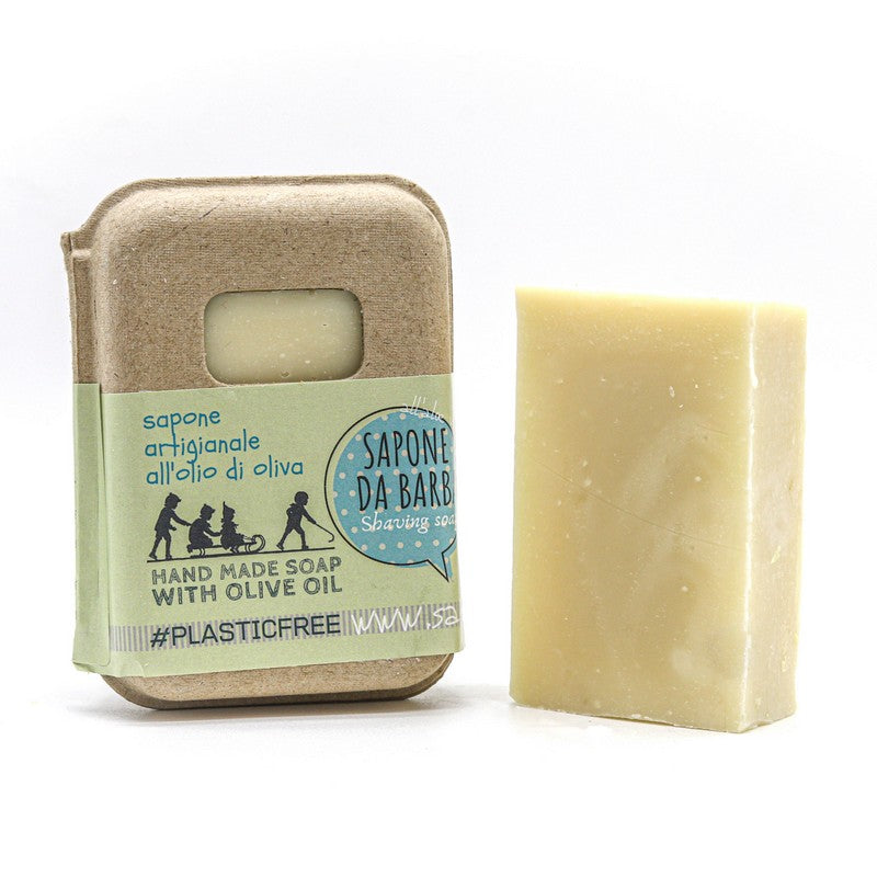 Scotch Pine Shaving Soap in Recycled Cardboard Packaging