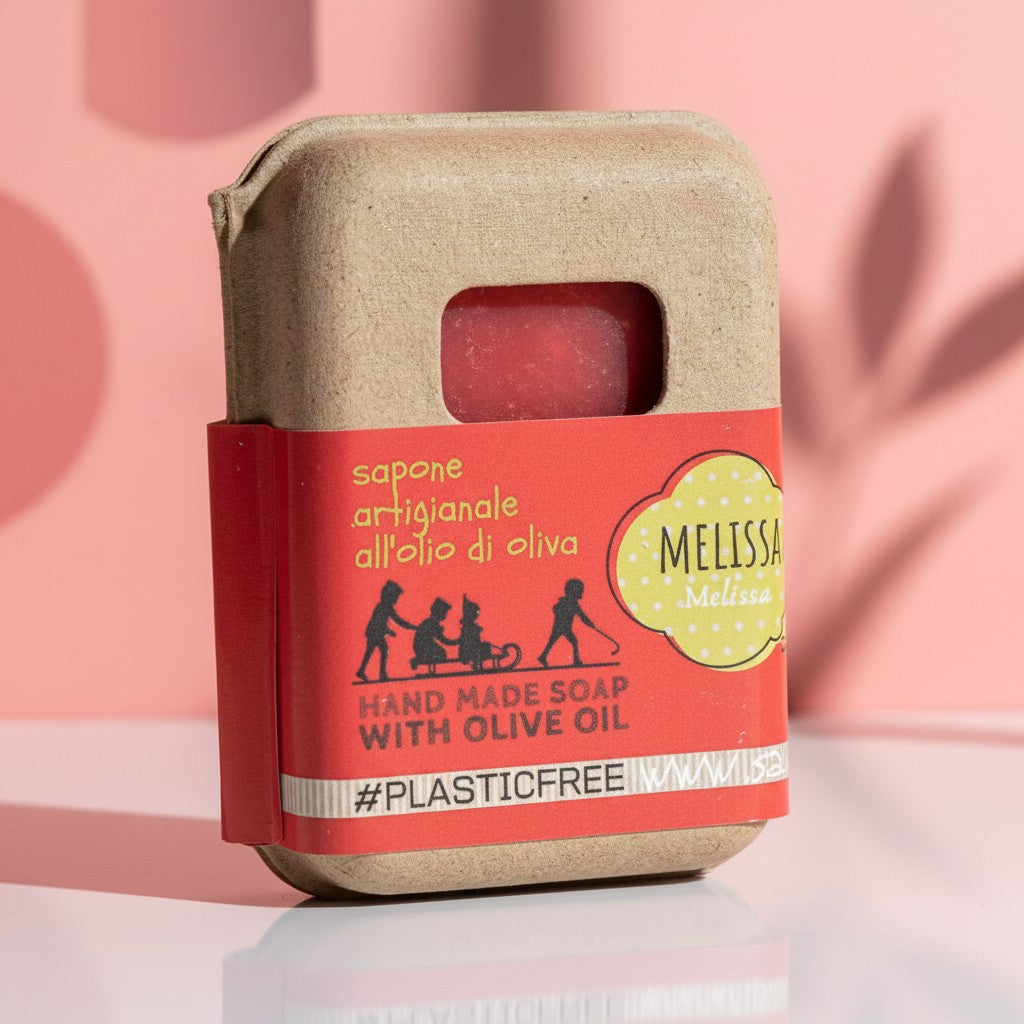 SAPONE MELISSA PACKAGING IN CARTONE RICICLATO