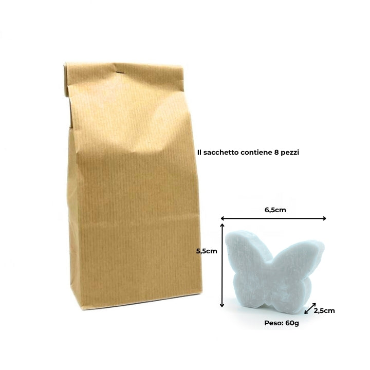 8 FARFALLE DI SAPONE