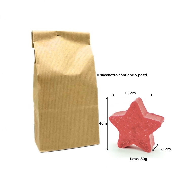 5 RED ROSE SOAPS – LARGE PINE AND TEDDY BEAR SHAPES