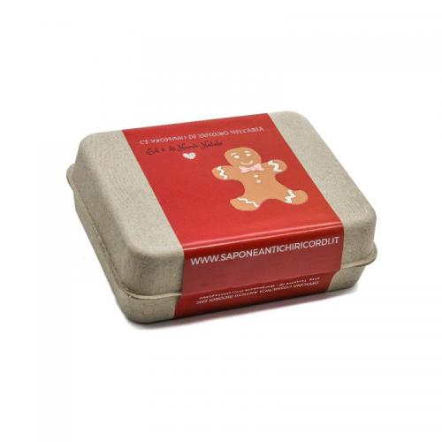 CONFEZIONE SAPONETTE NATALIZIE SANDALO, MENTA, MUSCHIO BIANCO, TEA TREE