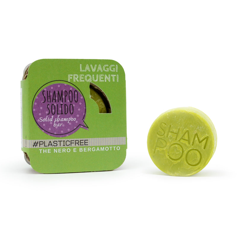 Shampoing solide au thé noir et à la bergamote - Alveolare