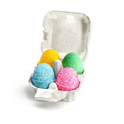 CONFEZIONE REGALO 4 BOMBE DA BAGNO A UOVO PER NATALE EPIFANIA