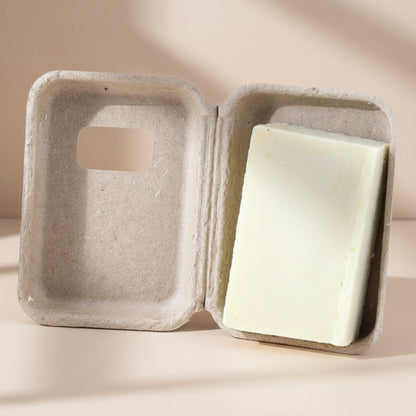 100% MARSEILLE OLIVE OIL SOAP RECYCLED CARDBOARD PACKAGING 100 GR