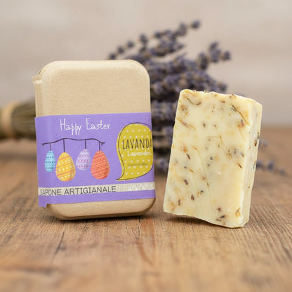 EASTER GIFT IDEA: LAVENDER SOAP MADE OF RECYCLED CARDBOARD