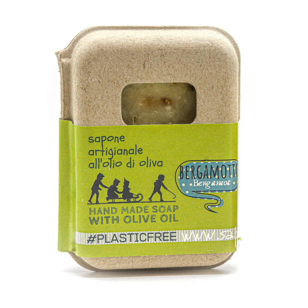 BERGAMOT SOAP PACKAGING IN RECYCLED CARDBOARD