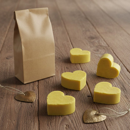 5 BLACK ORCHID SOAPS – LARGE PINE AND TEDDY BEAR SHAPES