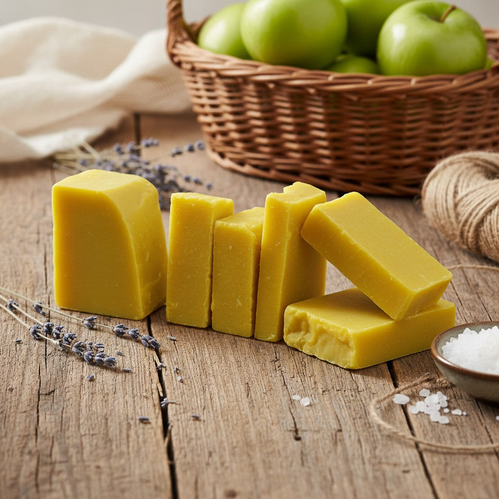 GREEN APPLE SOAP CUTTINGS