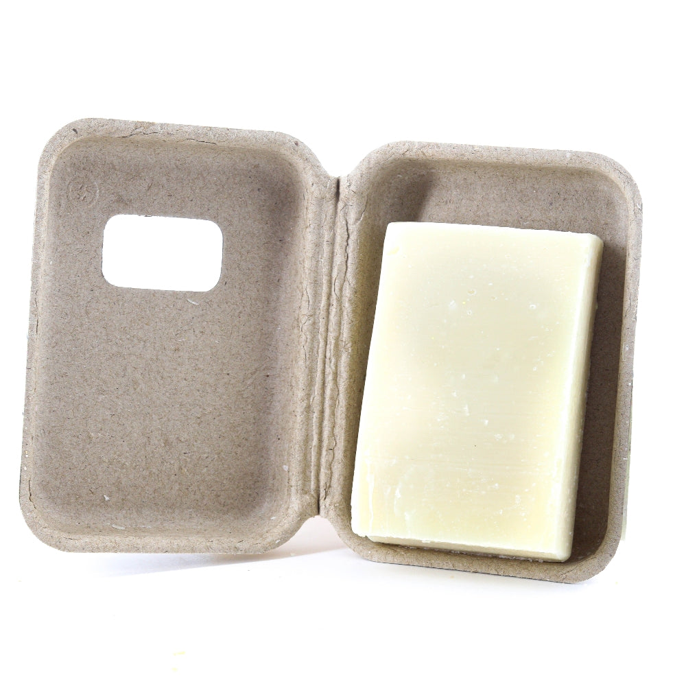 SAPONE AL PATCHOULI E BURRO DI KARITÉ PACKAGING IN CARTONE RICICLATO