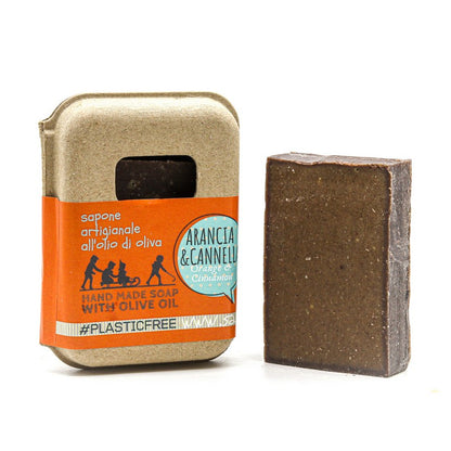 SAPONE ARANCIA E CANNELLA PACKAGING IN CARTONE RICICLATO