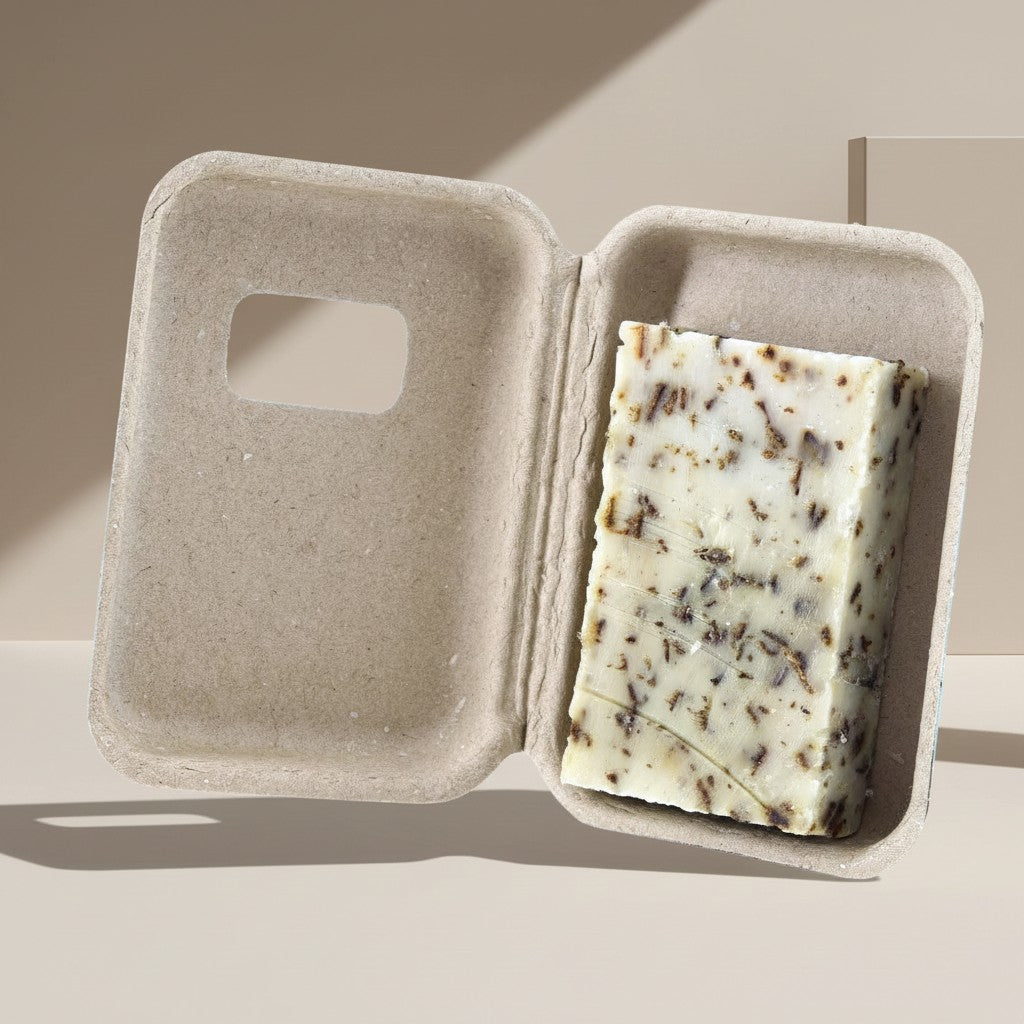 EUCALYPTUS SOAP PACKAGING IN RECYCLED CARDBOARD