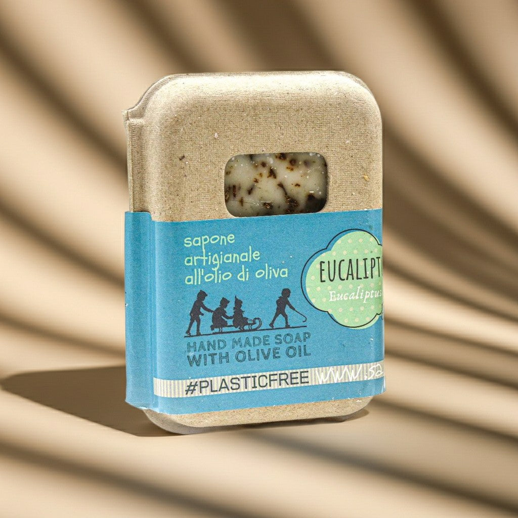 EUCALYPTUS SOAP PACKAGING IN RECYCLED CARDBOARD