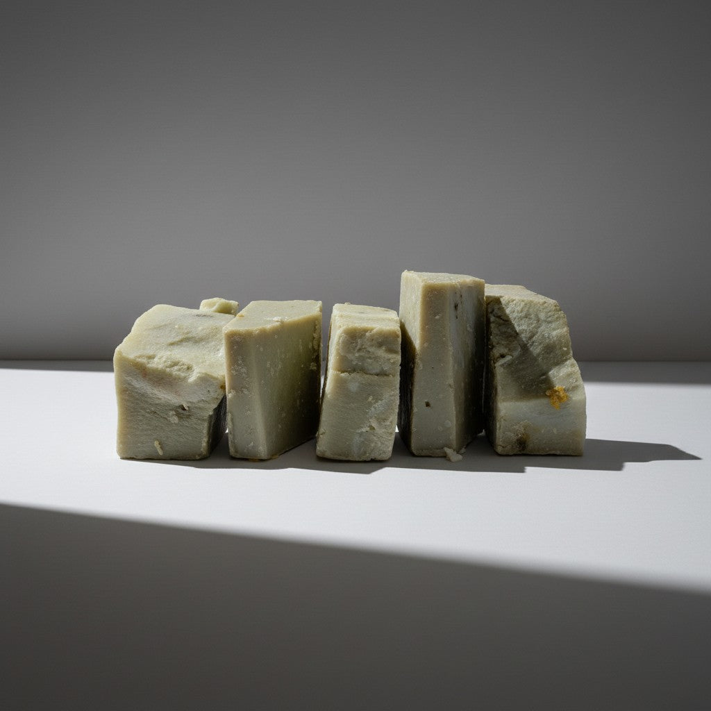 GREEN CLAY SOAP CUTTINGS