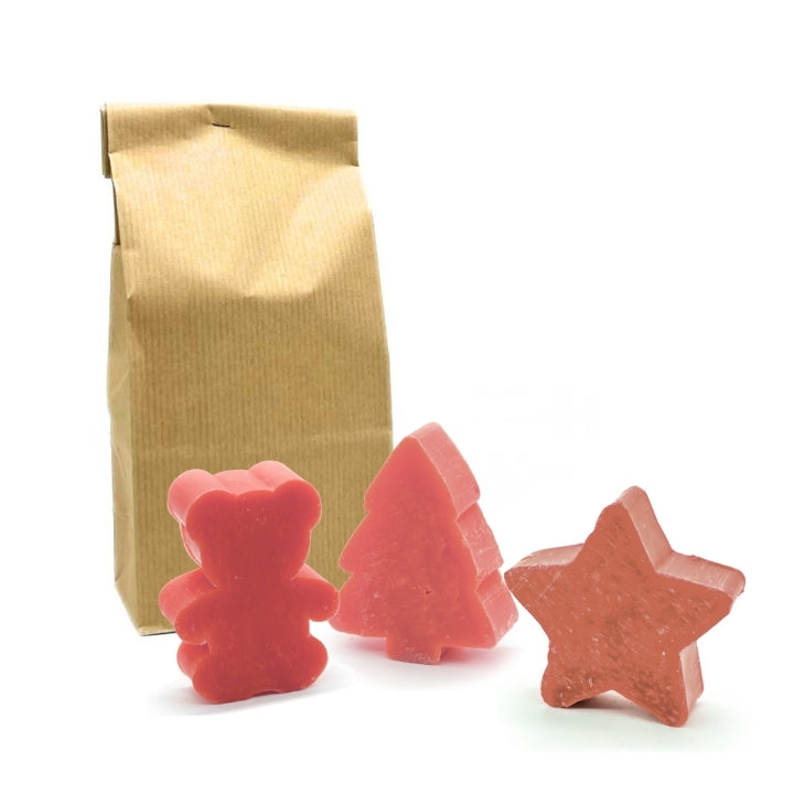 5 FORME DI SAPONE ALLA ROSA ROSSA