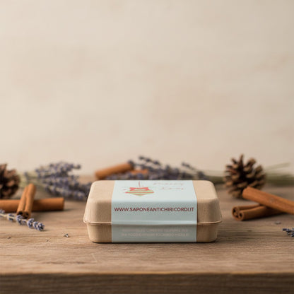 Coffret de savons de Noël : lavande, fleur de lotus, violette, myrrhe