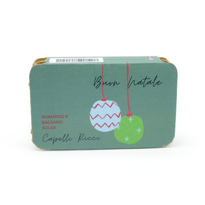 COFFRET DE NOËL SHAMPOING SOLIDE POUR CHEVEUX BOUCLÉS + APRÈS-SHAMPOING SOLIDE POUR CHEVEUX BOUCLÉS