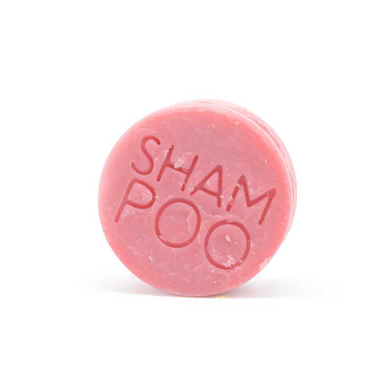 SOLID SHAMPOO FOR BLOND HAIR WITH STRAWBERRY GRAPE AND CORK BAR SAVER