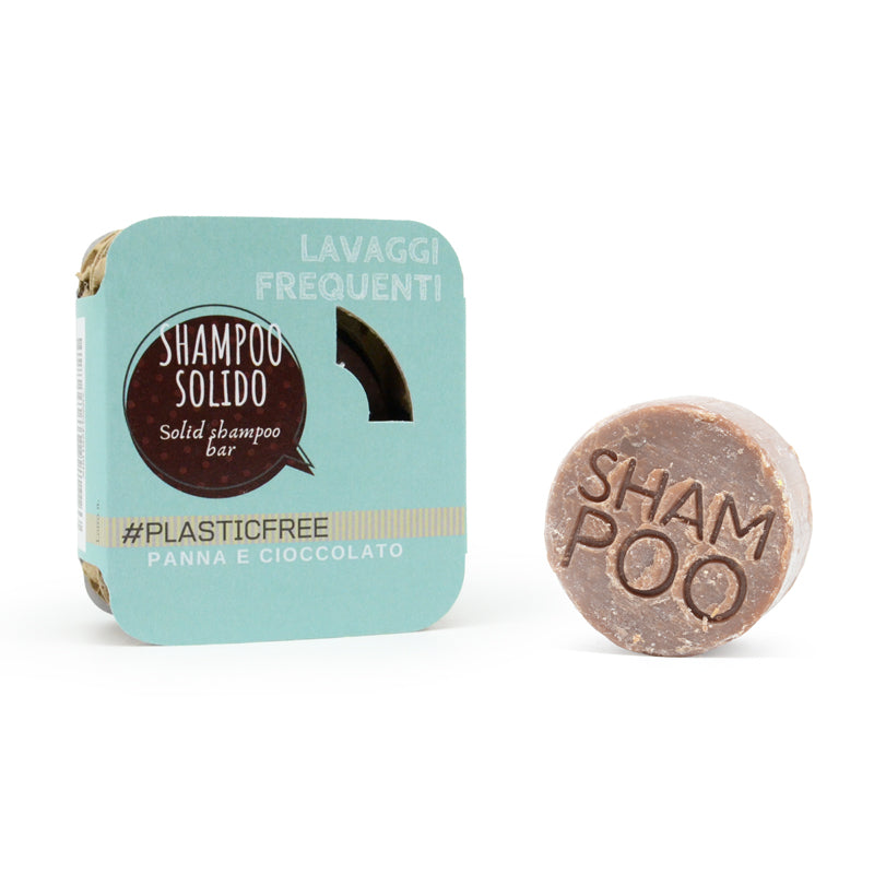 SHAMPOO SOLIDO ALLA PANNA E CIOCCOLATO